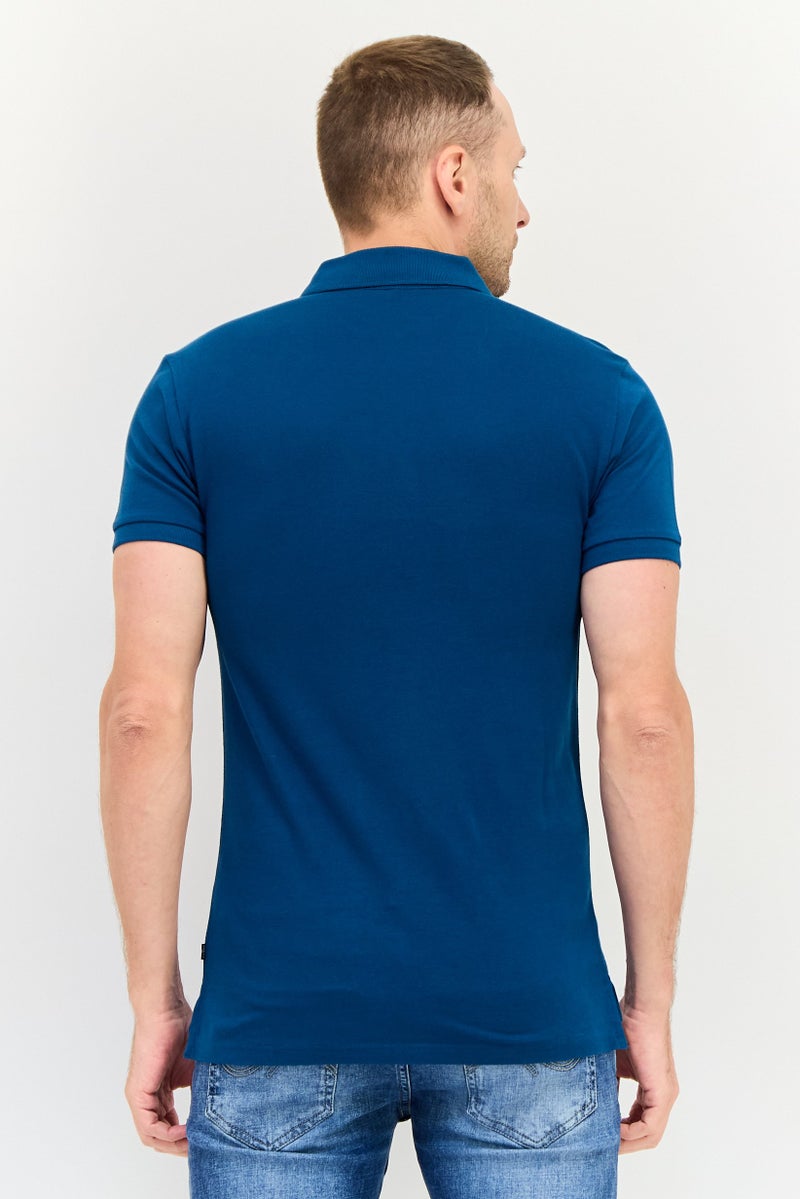 Levi's قميص بولو قصير الأكمام عادي من ليفيس × ريدلوب للرجال، أزرق فواتح - Image 3