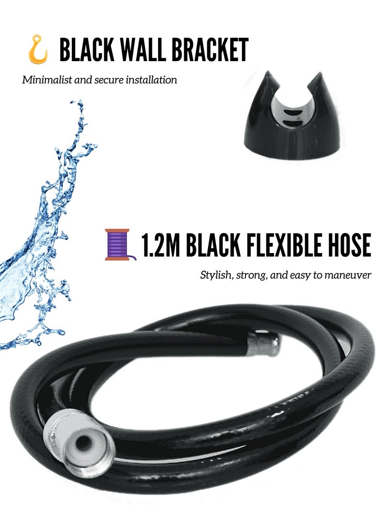 MAAT Premium Shattaf Set | Bronze Black Finish | Elegant Hygiene Solution - Image 3