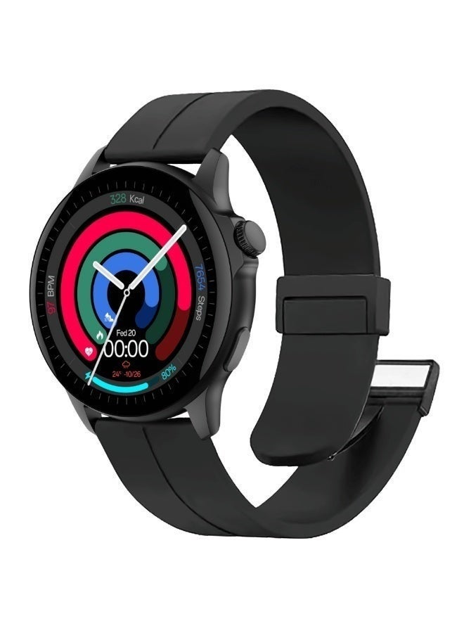 GTR4 Smartwatch with Full Touch HD Display, Bluetooth Calling Function, Continuous Heart Rate and Sleep Monitoring, Multiple Sports Modes Tracking, Magnetic Strap Design, Smart Notifications Support, Long-Lasting Battery Performance, and Stylish Fitness Watch Design in Black Finish - Image 2