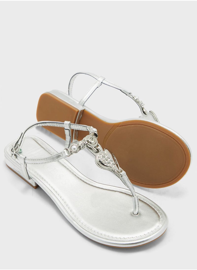 GUESS - Jiarella Flat Sandals - Image 1