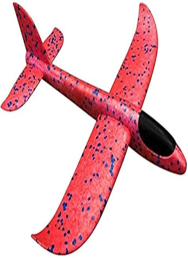 Red Kids Toys Throwing Glider Aircraft Inertial Soft Foam Airplane Plane Model Kids Toys Gift 