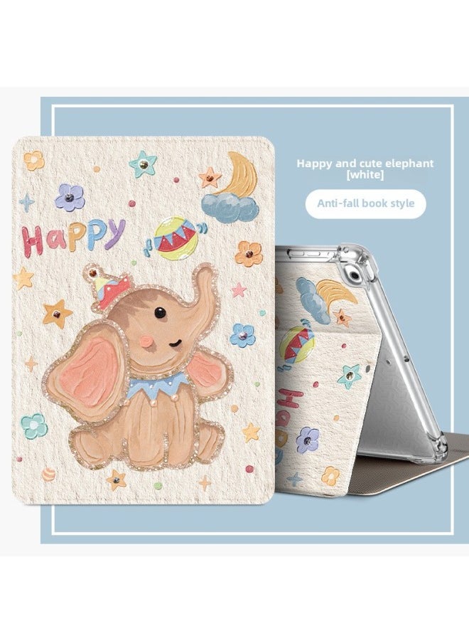 Generic - Ipad Case 2024 Air6/5 Flat Case 2022 10/9 10 Generation For Apple All-inclusive Case-Color:Whale In The Cloud-Applicable Models:Ipad Pro【 10.5inch 】 - Image 1