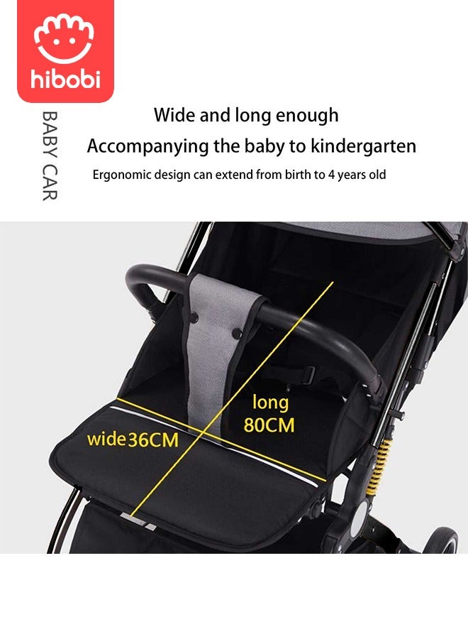 Sit & Recliner Portable Folding Stroller - Grey