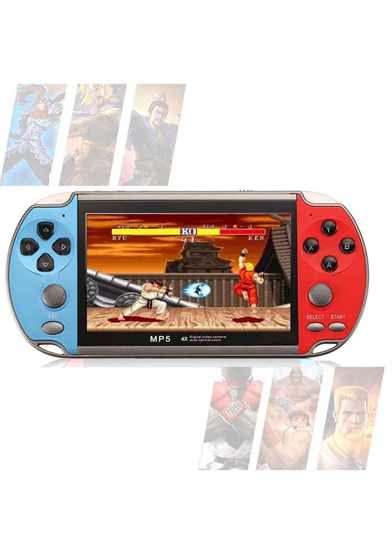 Captaintech Handheld Game Console Video Game Console Handheld Game Players X7 4.3 Inch Double Rocker 8GB Memory Built-in 1000 Games MP5 Game Controller TV Output - Image 2