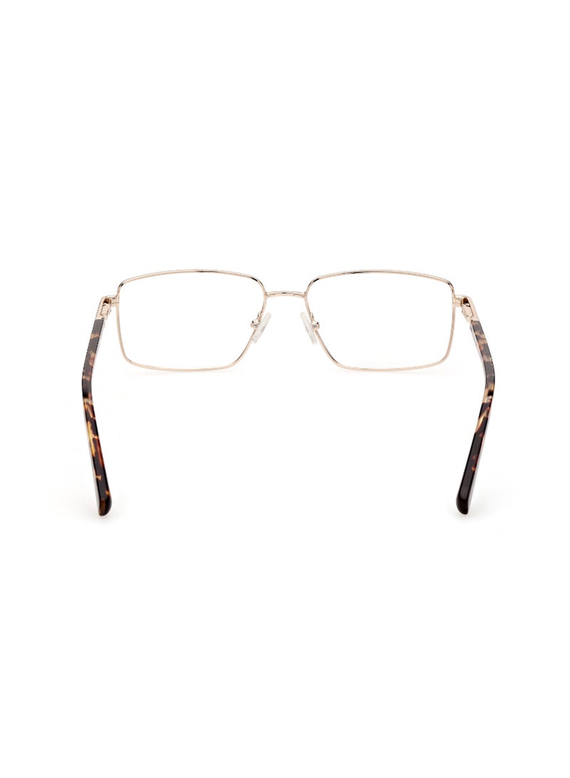 GUESS Men's Rectangular Shape Eyeglass Frames - GU5006103256 - Lens Size: 56 Mm - Pale Gold - Image 4