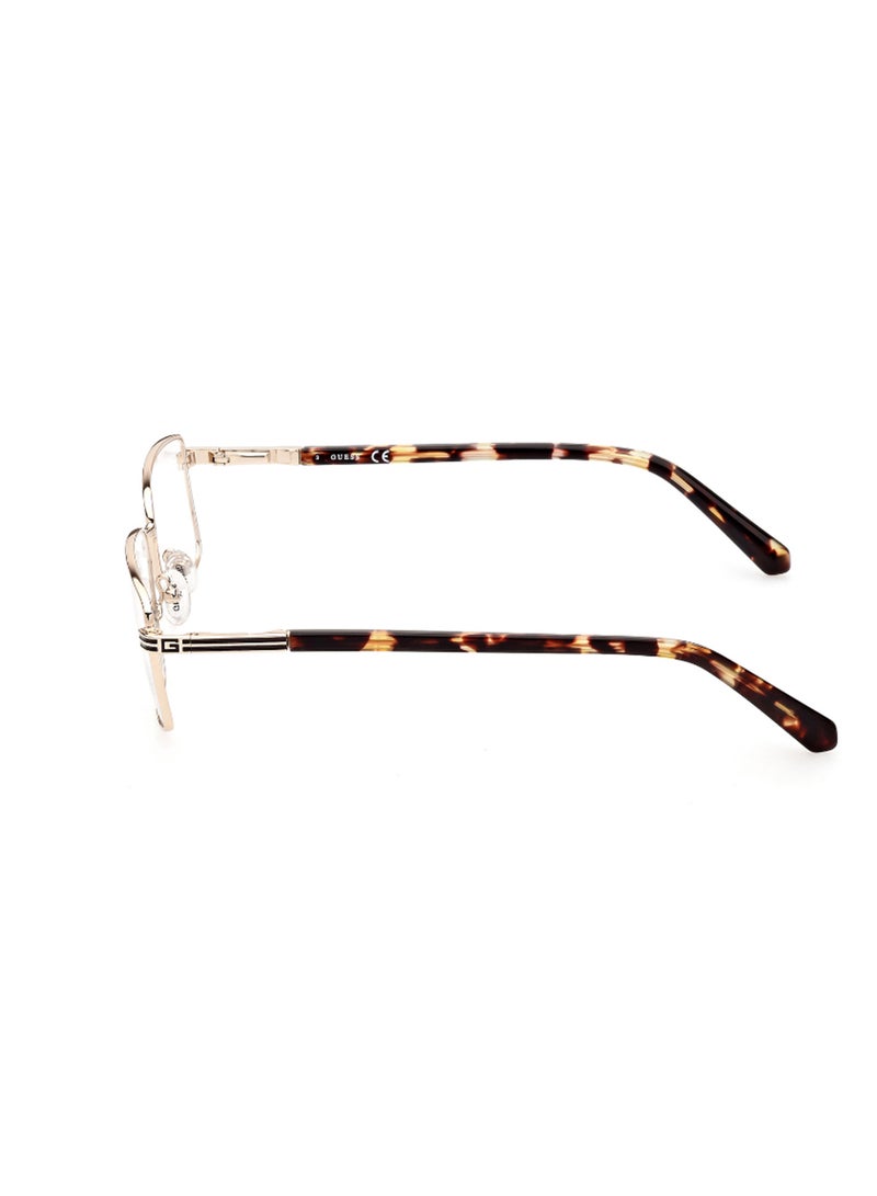 GUESS Men's Rectangular Shape Eyeglass Frames - GU5006103256 - Lens Size: 56 Mm - Pale Gold - Image 2