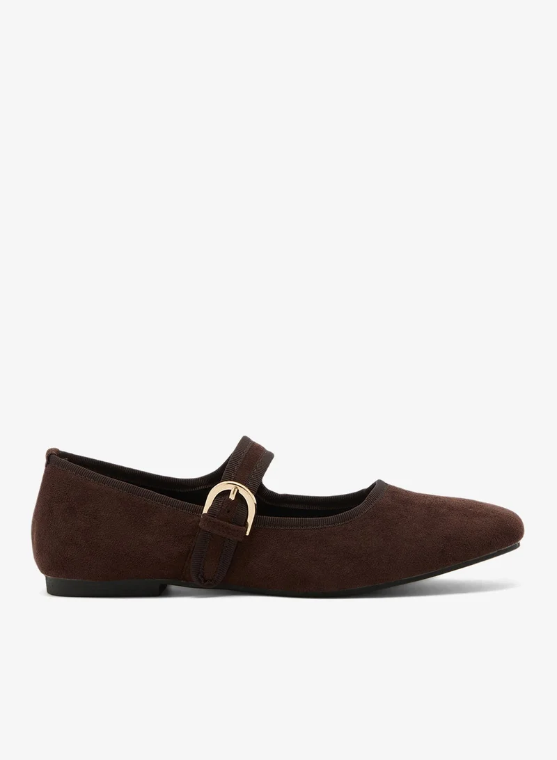 Ginger Suede Mary Janes