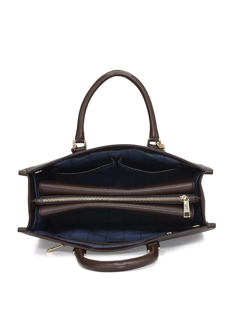 Da Milano  Genuine Leather Brown Tote Bag for Women | Best Price UAE