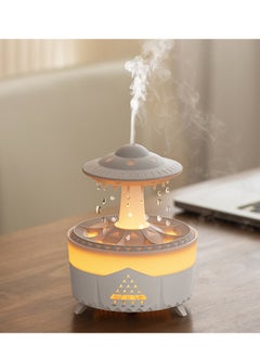 Smart Villa and Apartment Air Freshener Water Drop Aromatherapy Machine Humidifier Household Large Fog Volume Desktop Silent Remote Control Essential Oil Diffuser - White