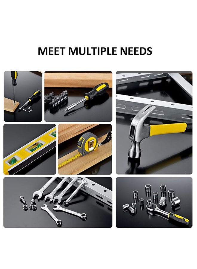 عربست مجموعة أدوات منزلية عامة مكونة من 108 قطعة مع صندوق أدوات بلاستيكي وحقيبة تخزين تُستخدم لإصلاح السيارات والمنزل - Image 2