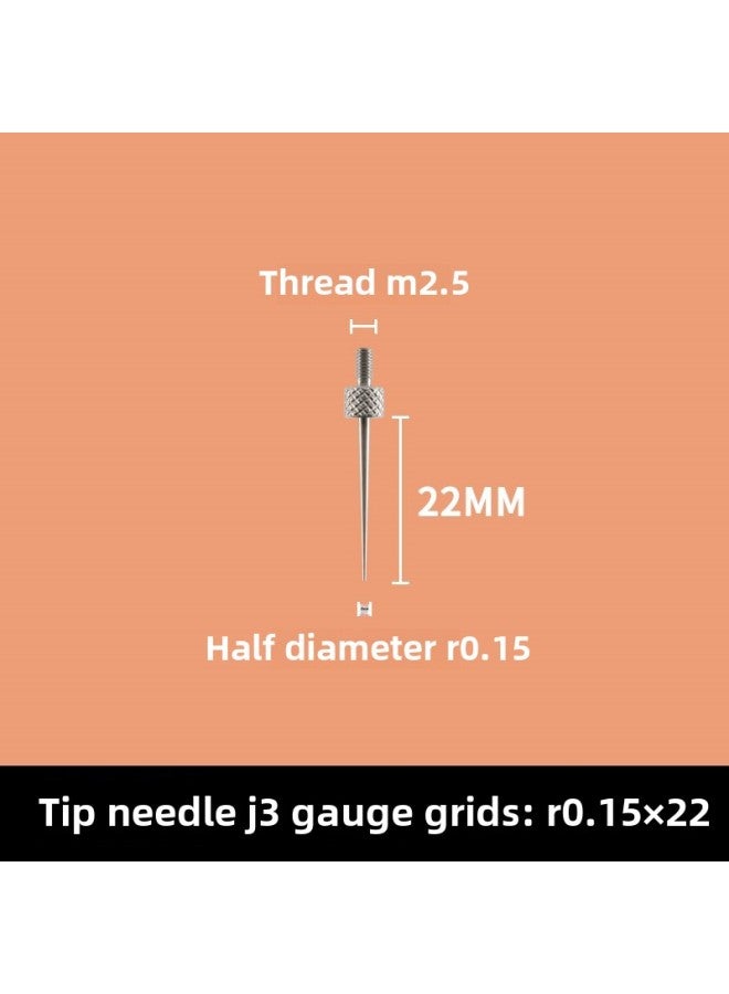 # Dial Indicator Needle Flat Tip Measuring Special-shaped Gauge Needle Curved Gauge Measuring Table. Thousands Of Minutes Meter High-Color:J3 R0.15×22MM  - Image 1