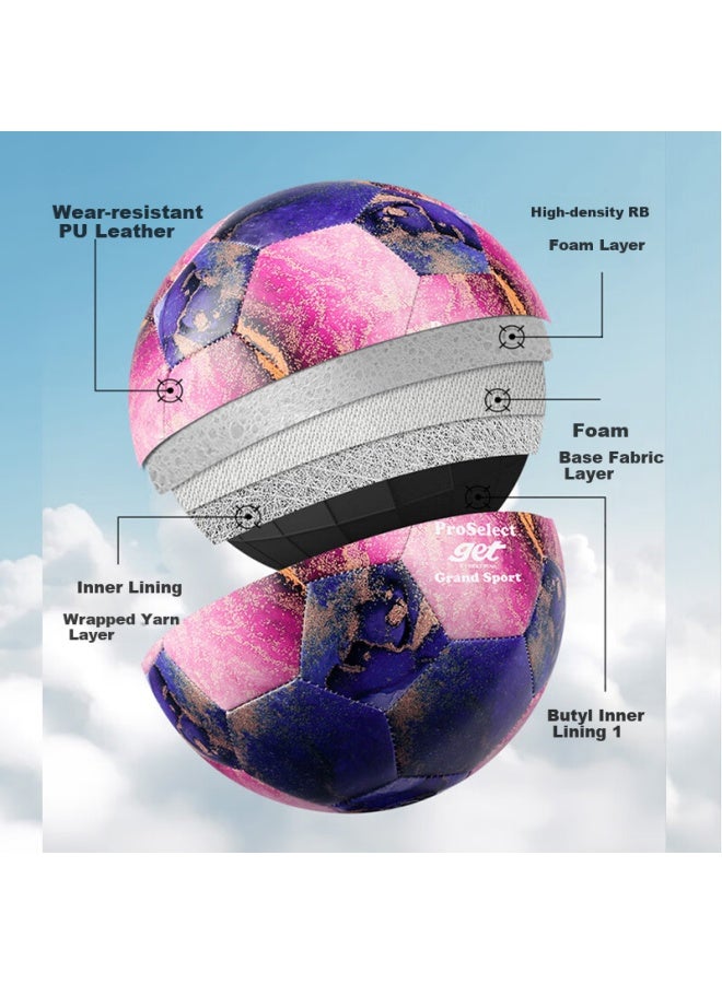 Pro Select Proselect Children's Soccer Ball Size 5 Pu Wear-resistant Machine Sched Training Match Student Exam Standard Soccer Gtf128m - Image 1