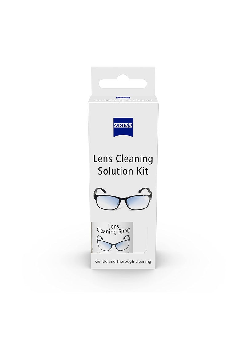 Zeiss ZEISS Lens Cleaning Solution Kit 30ml with Microfiber Cloth Pack of 1 Perfect Lens Cleaner for Spectacles Eyeglasses Sunglasses Camera Lenses and Binoculars  - Image 1