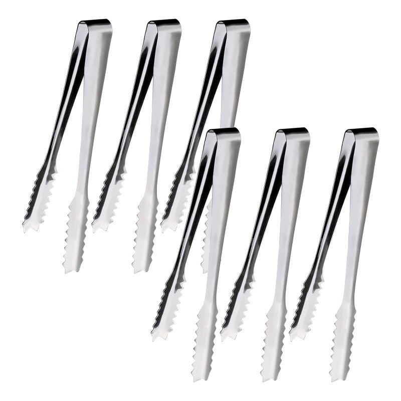 Redamancy Ice Tongs 6 Pcs Sweet Tongs Sugar Tongs Sweet Tong for Pick Mix Small Tongs for Food Sweets Bread Cake Ice
