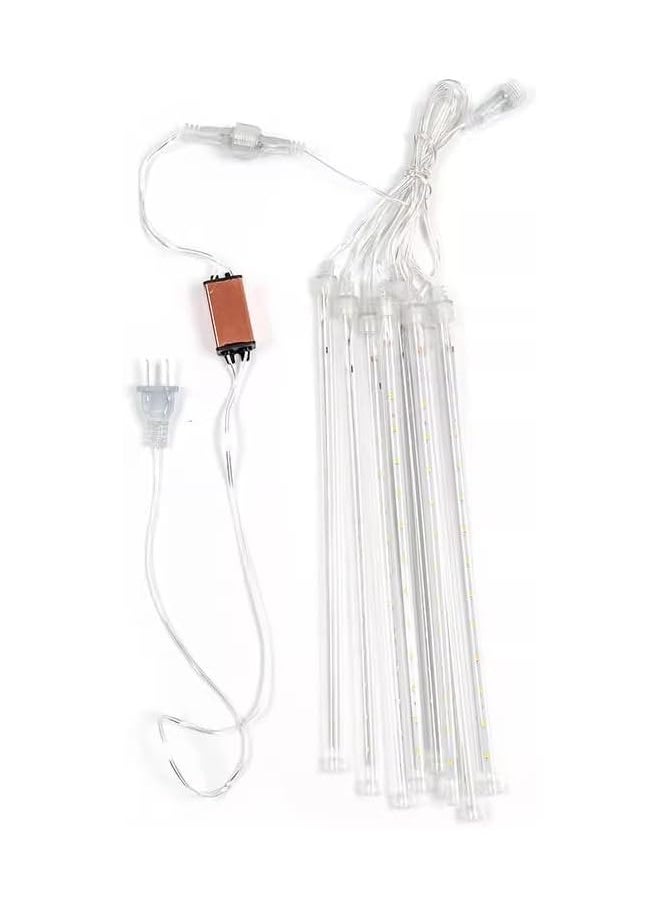 The Bros Dazzle Bright 480 LED Christmas Light, Meteor Shower Rain Lights 50cm 10 Tubes, Waterproof Plug in Falling Rain Lights Decorations for Xmas Tree Yard Party,Solar waterproof version.  - Image 3