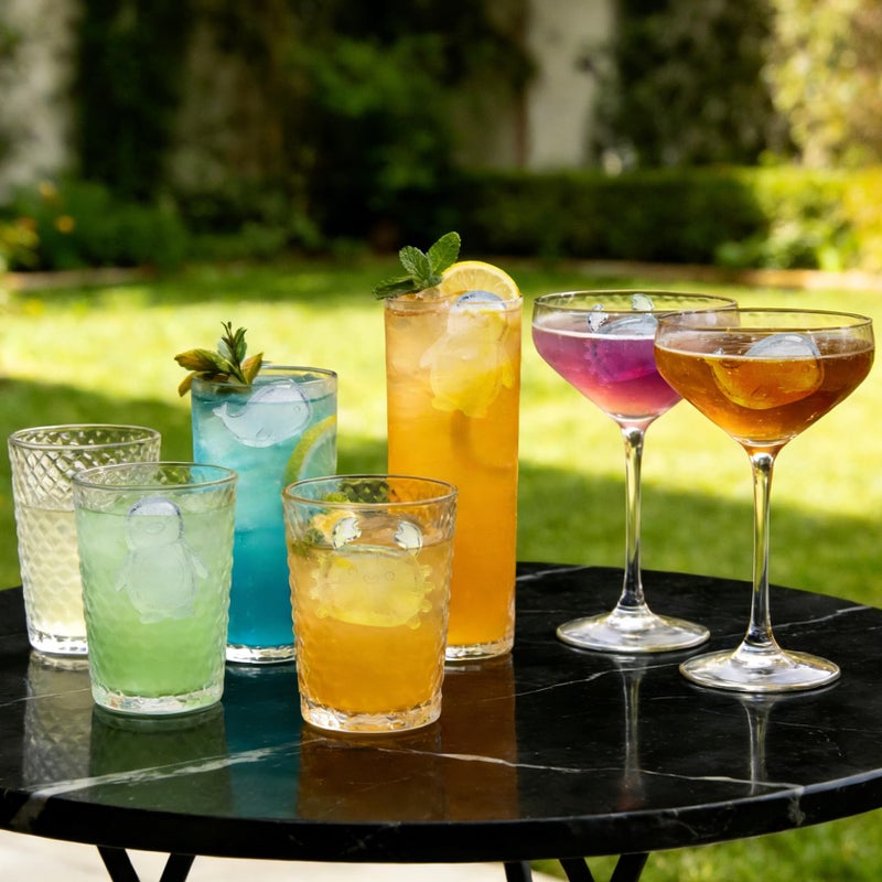 Fu Store Ice Cube Tray Shell Silicone Ice Cube Trays with Cute Marine Life Shapes Cubes Easy to Release Perfect for Freezer Home, Kitchen, Drinks, Cocktail, Coffee, Chocolate Mold (Pink) - Image 5