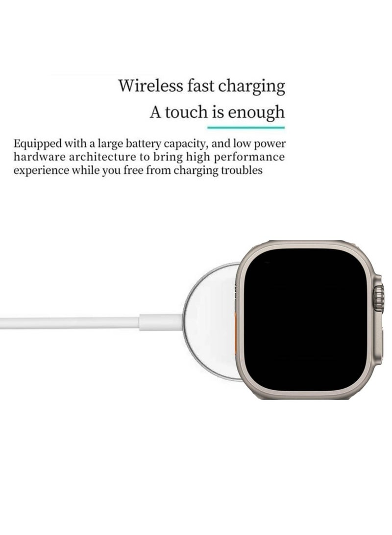 أوتيتو ساعة ذكية Oteeto TU96 مع شاشة AMOLED وحزامين وشاحن لاسلكي - Image 3