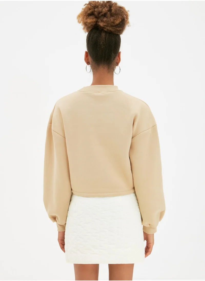 trendyol Crew Neck Knitted Sweatshirt