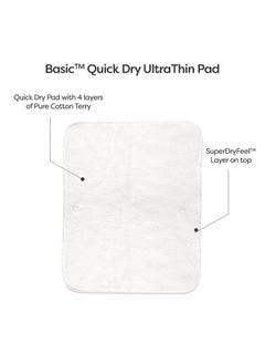 Superbottoms Basic Quick Dry Ultrathin Pads ; New & Improved Insert ; 4 Layer Cotton Padding Lasts Up To 3Hrs ; Trim Fitting ; Foldable Style Pads For Freesize Cloth Diaperpack Of 3  - Image 4