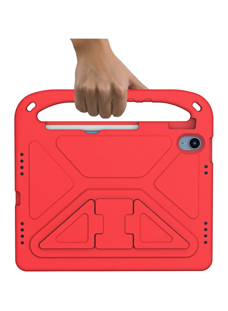 Kids Case for iPad A16 11 inch 2025 (11th Gen)  iPad 10th Generation (10.9 2022): Durable Shockproof Lightweight Stand Cover with Handle for Kids (Red) - Image 5