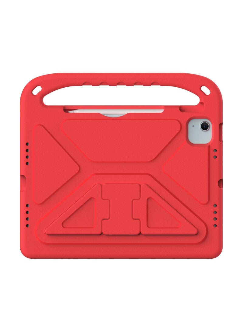 Kids Case for iPad A16 11 inch 2025 (11th Gen)  iPad 10th Generation (10.9 2022): Durable Shockproof Lightweight Stand Cover with Handle for Kids (Red) - Image 3