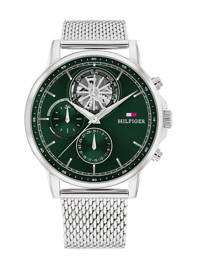 TOMMY HILFIGER ساعة يد رجالية بعقارب دائرية الشكل من الستانلس ستيل 1710608 - 44 ملم - Image 1