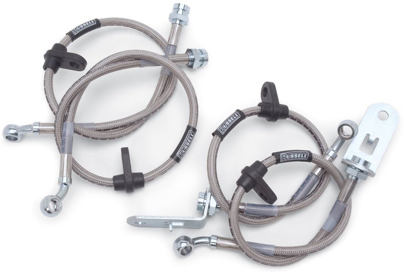 Edelbrock Russell 672440 Stainless Steel Brake Hose - Image 3