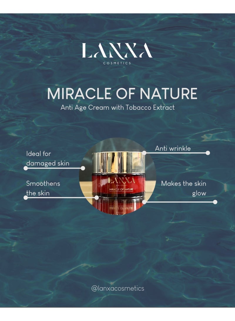 لانكسا كوزميتيكس معجزة الطبيعة – كريم وجه طبيعي مضاد للتجاعيد بمستخلصات عضوية، نباتي 100٪، 50 مل – لانكسا كوزماتيكس، صنع في إيطاليا - Image 2
