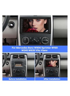 Android Car Stereo for Mercedes Benz W906 Sprinter W169 W245 W639 Vito Viano 4GB RAM 64GB ROM Support Carplay, Mirror Link Wi-Fi BT, Radio GPS Navi, 9 Inch IPS Touch Screen with AHD Camera Included - pzsku/Z713376DB492EA4571713Z/45/_/1734457465/5f626b40-c905-4eab-b437-c41ac0ec3875