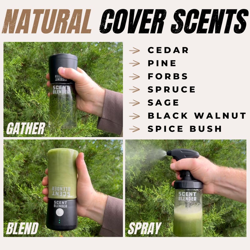 Scent Blender خلاط العطور - طارد الغزلان للصيد، الدب، الأيائل، ورذاذ تغطية الصيد - أنشئ روائح تغطية خاصة بك - ملحقات صيد أساسية - Image 3