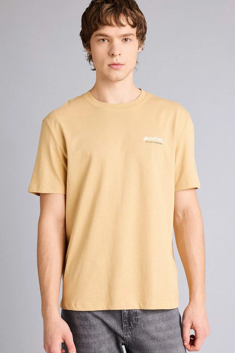 ديفاكتو Regular Fit Avatar The Last Airbender Licensed Crew Neck Short Sleeve T-Shirt