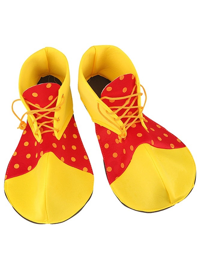 NIBEMINENT April Fool's Day adult and children clown shoes, performance costumes, stage show outfits, and parody big-head shoe accessories