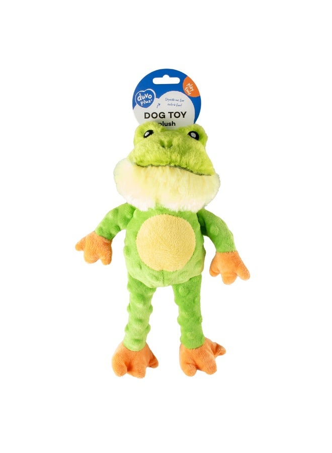 Duvo + Duvo+ Plush Frog Crackle Dog Toy 34x21x8cm Green - Image 1