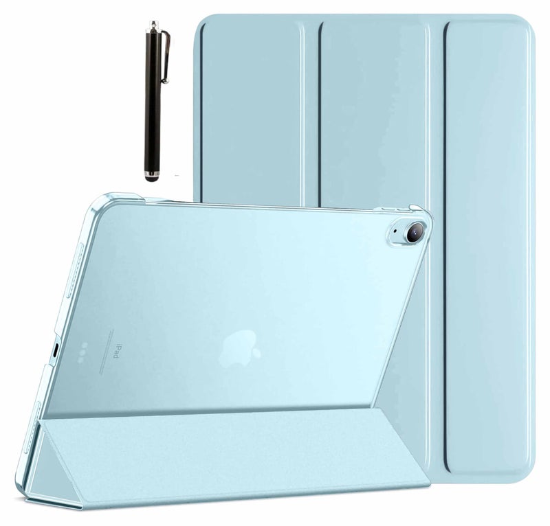 ProElite Cover for Apple iPad (A16) 11th/10th Generation (2025/2022) Cover Case, Transparent Smart case for iPad 11th/10th Gen 2025/2022 (Supports Auto Sleep Wake) with Stylus Pen, Light Blue - Image 1