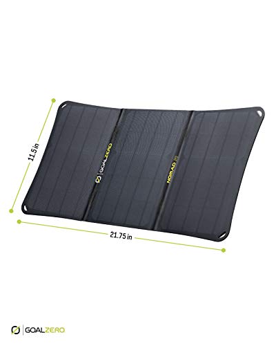 Goal Zero Nomad 20, Foldable Monocrystalline 20 Watt Solar Panel with 8mm + USB Port, Portable Solar Panel Charger. Lightweight 18-22V 20W Solar Panel Charger with Adjustable Kickstand - Image 2