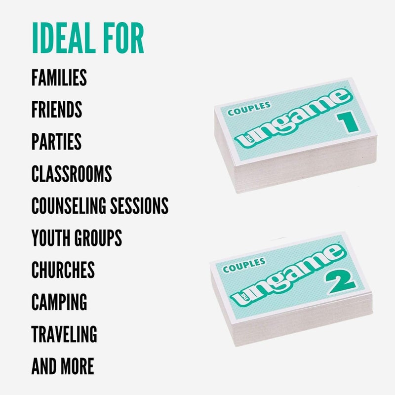 TaliCor POCKET UNGAME - Couples - non-competitive card game for couples to discuss, share values & self express - get closer to your partner - Age 18+ - Image 2