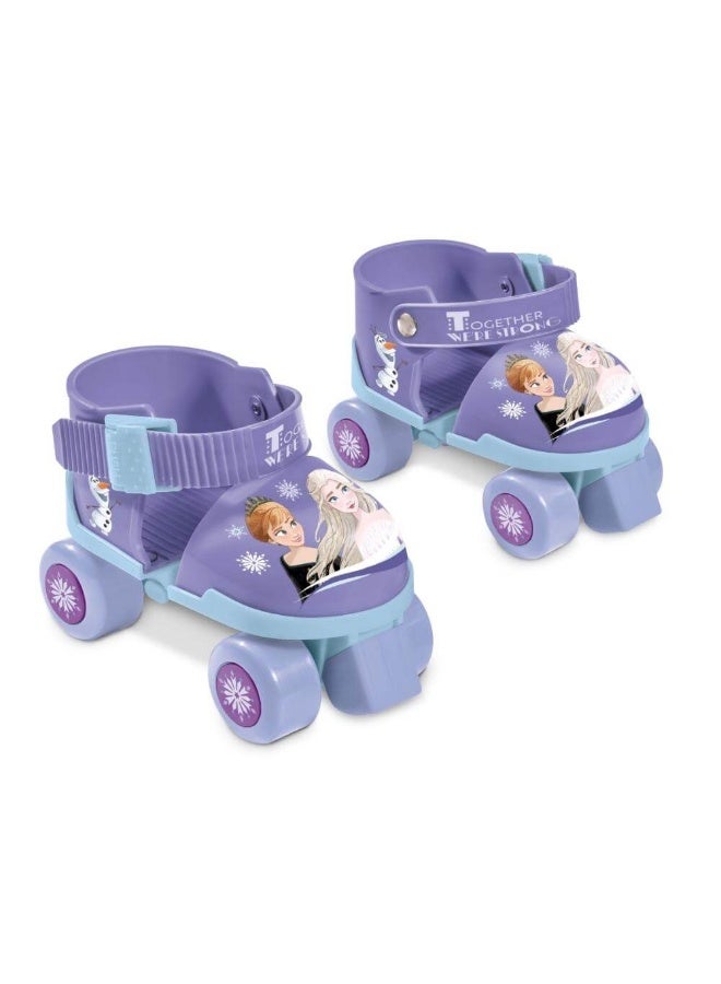 Mondo Disney Frozen 4-Wheels Roller Skates with Knee Pads - Image 1