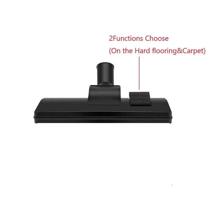 AOMUCH Vacuum Cleaner Floor Brush Tool 1.25" (32mm) Inner Diameterï¼Œfor Hard Surface and Carpets Fits All, Black - Image 4