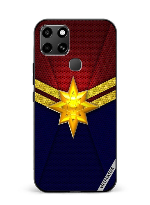Protective Case Cover For Infinix Smart 6 Sophisticated Captain Marvel Design Multicolour