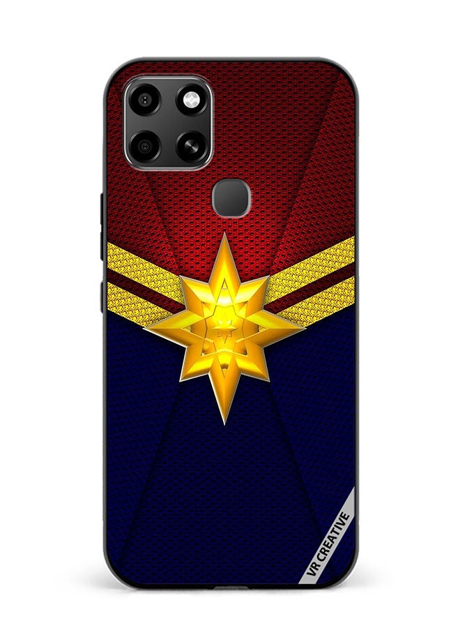 Protective Case Cover For Infinix Smart 6 Sophisticated Captain Marvel Design Multicolour