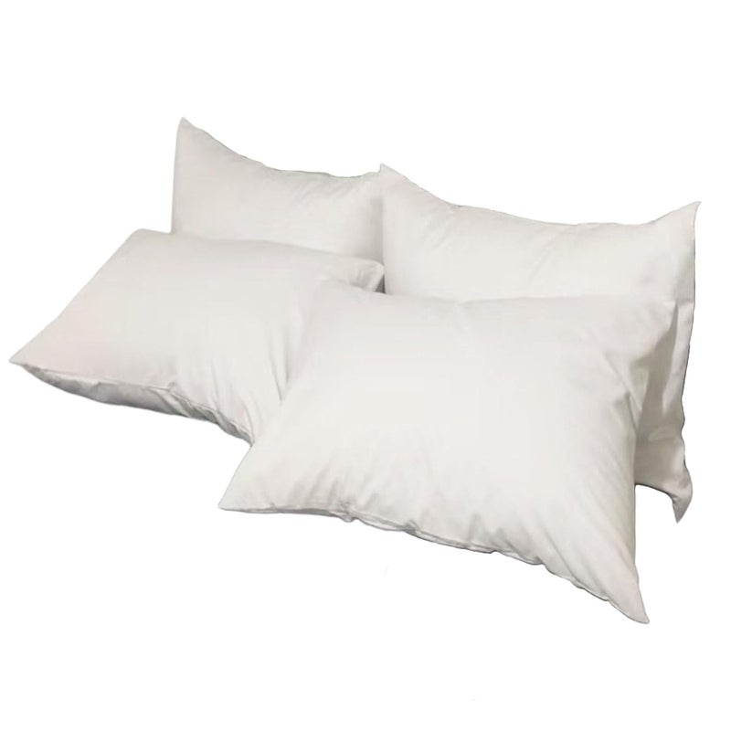 Premium Queen Pillowcases 4 Pack  White Standard  Ultra Soft 1800 Thread Count Microfiber Double Brushed  Allergies Free  Wrinkle Resistant Pillowcase