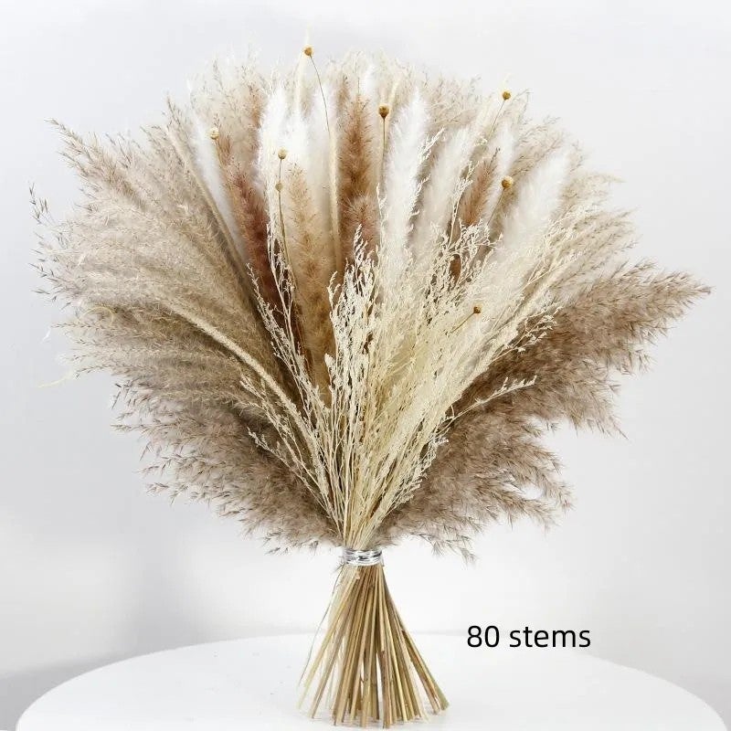 Bluejw E327 Dried Pampas Grass Bouquet – Natural Dried Flower Arrangement for Wedding Decor, Table Centerpiece & Home Decoration | Preserved Dried Plants for Rustic Chic Events - Image 5