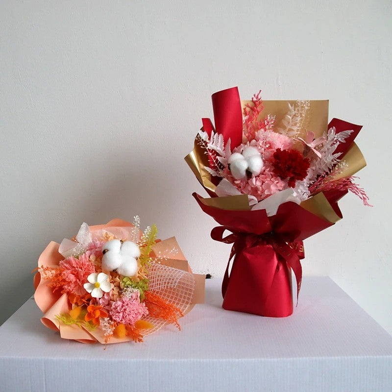 Bluejw Everlasting Preserved Rose Eternal Dry Flower Bouquet in Elegant Window Gift Box – Long-Lasting Dried Plants Arrangement for Mother's Day - Image 5