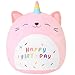 SQEQE Cat Plush Toy Unicorn Cat Stuffed Animal Cute Birthday Plushies Pillow Soft Plushie Doll Gifts for Kid DecorPink Caticorn 14 Inch - Image 2