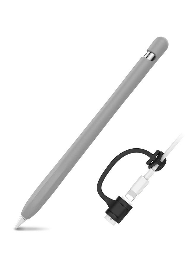 Ahastyle حافظة سيليكون مضادة للانزلاق [مجموعة ربط محول كابل مضافة] متوافقة مع قلم آيباد الجيل الأول - Image 1