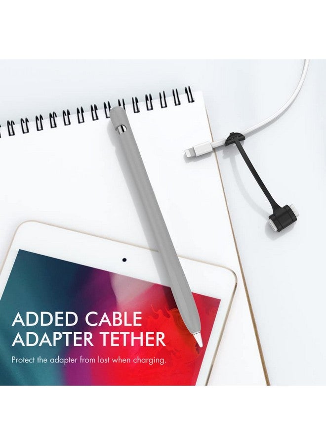 Ahastyle حافظة سيليكون مضادة للانزلاق [مجموعة ربط محول كابل مضافة] متوافقة مع قلم آيباد الجيل الأول - Image 5