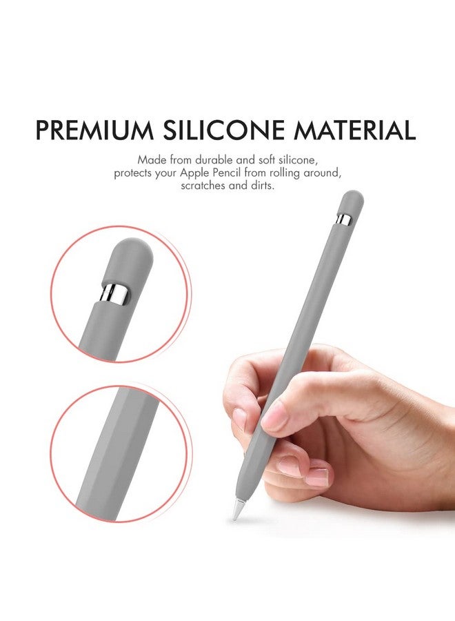 Ahastyle حافظة سيليكون مضادة للانزلاق [مجموعة ربط محول كابل مضافة] متوافقة مع قلم آيباد الجيل الأول - Image 3