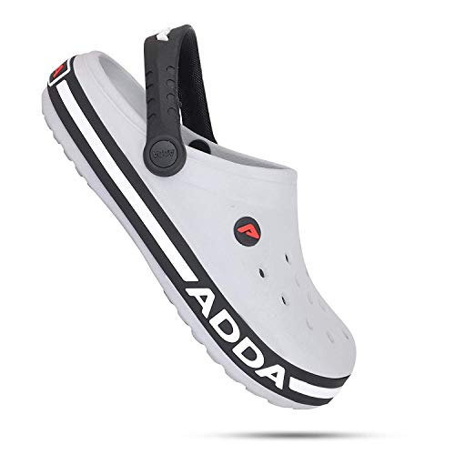 ADDA (LABEL) Men's Grey, Black Faux Fur Clogs - 8 UK - Image 5
