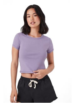 Cropped Cotton Tee