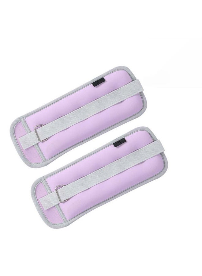 كينجمازي حقيبتان رمل للأذرع والأقدام، بوزن 2 كيلوغرام، كل قطعة تزن 1 كيلوغرام، مع حزام قابل للتعديل للجري والجمباز والتمارين الرياضية والعلاج الطبيعي - Image 1